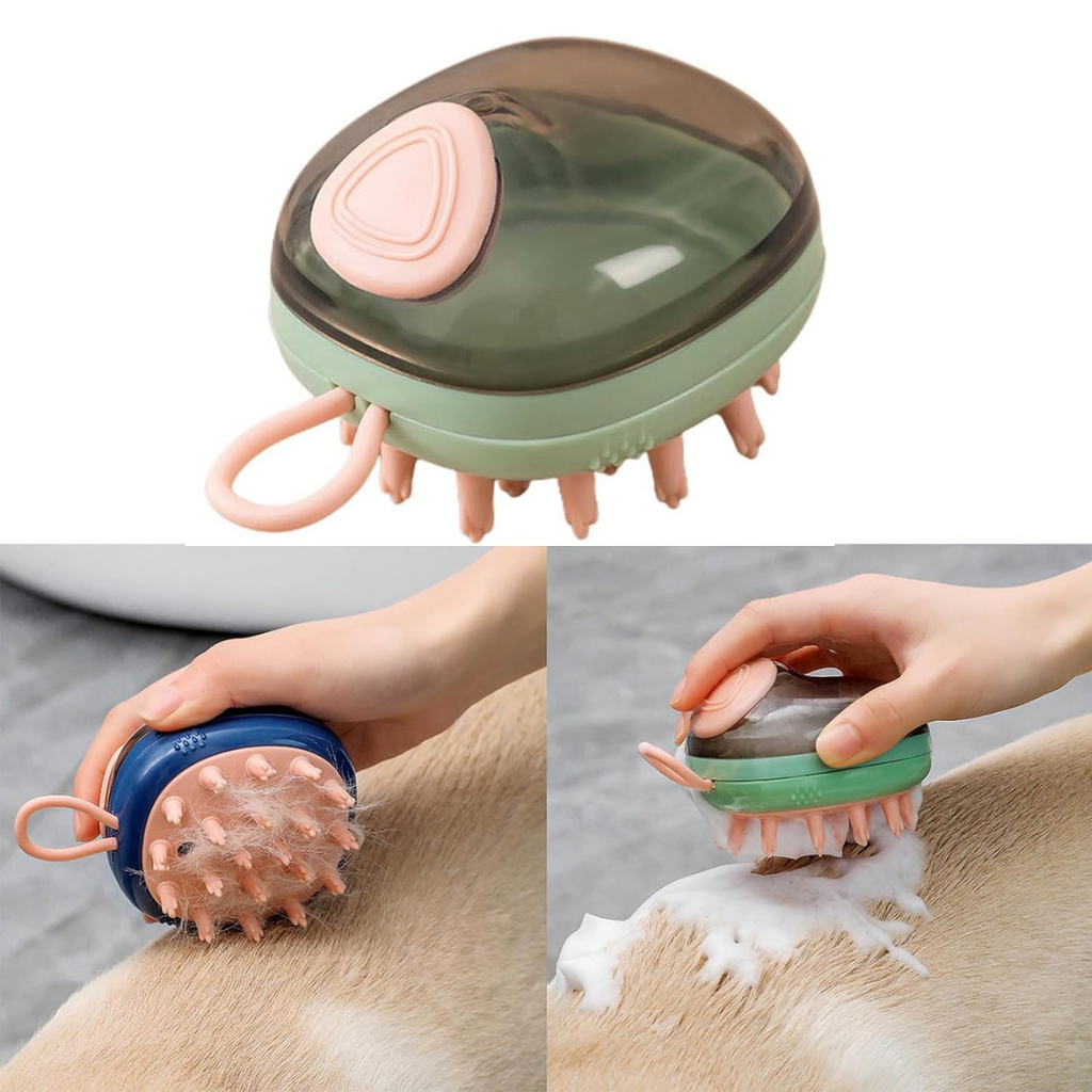 Cepillo 2 en 1 para Bañar Mascotas