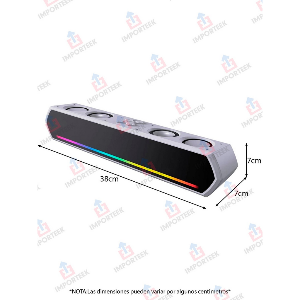 Corneta Barra Bluetooth Altavoz LED Rgb