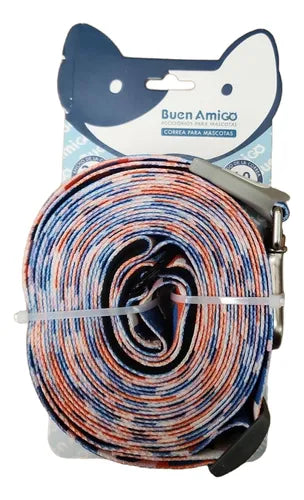 Correa Para Perros 6m Full Color-Azul T