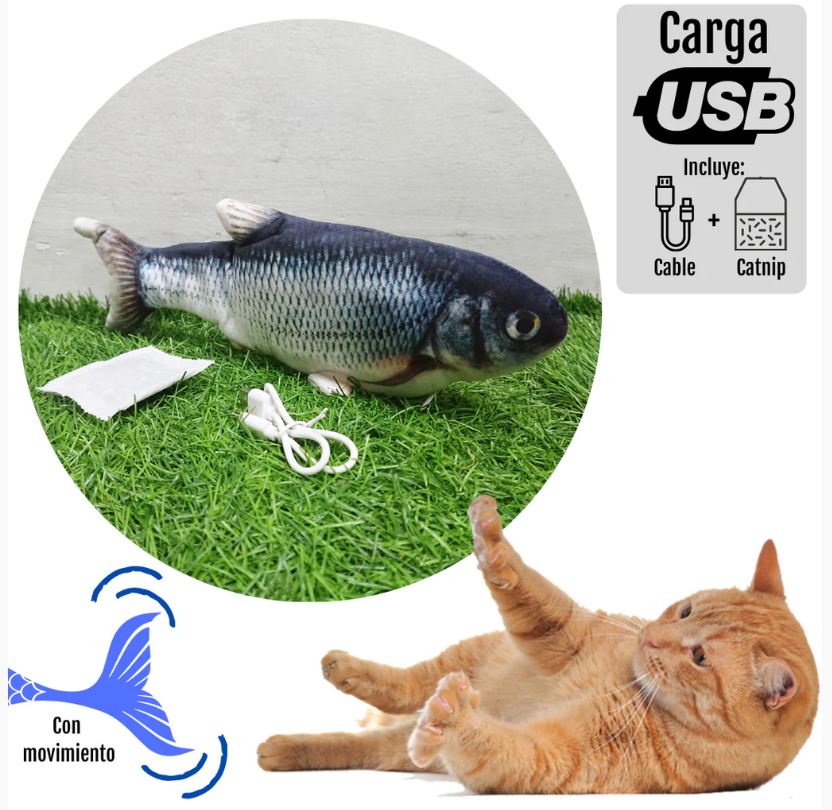 Juguete pescado interactivo eléctrico