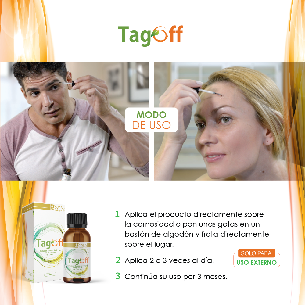 Tag Off Solución para Carnosidades