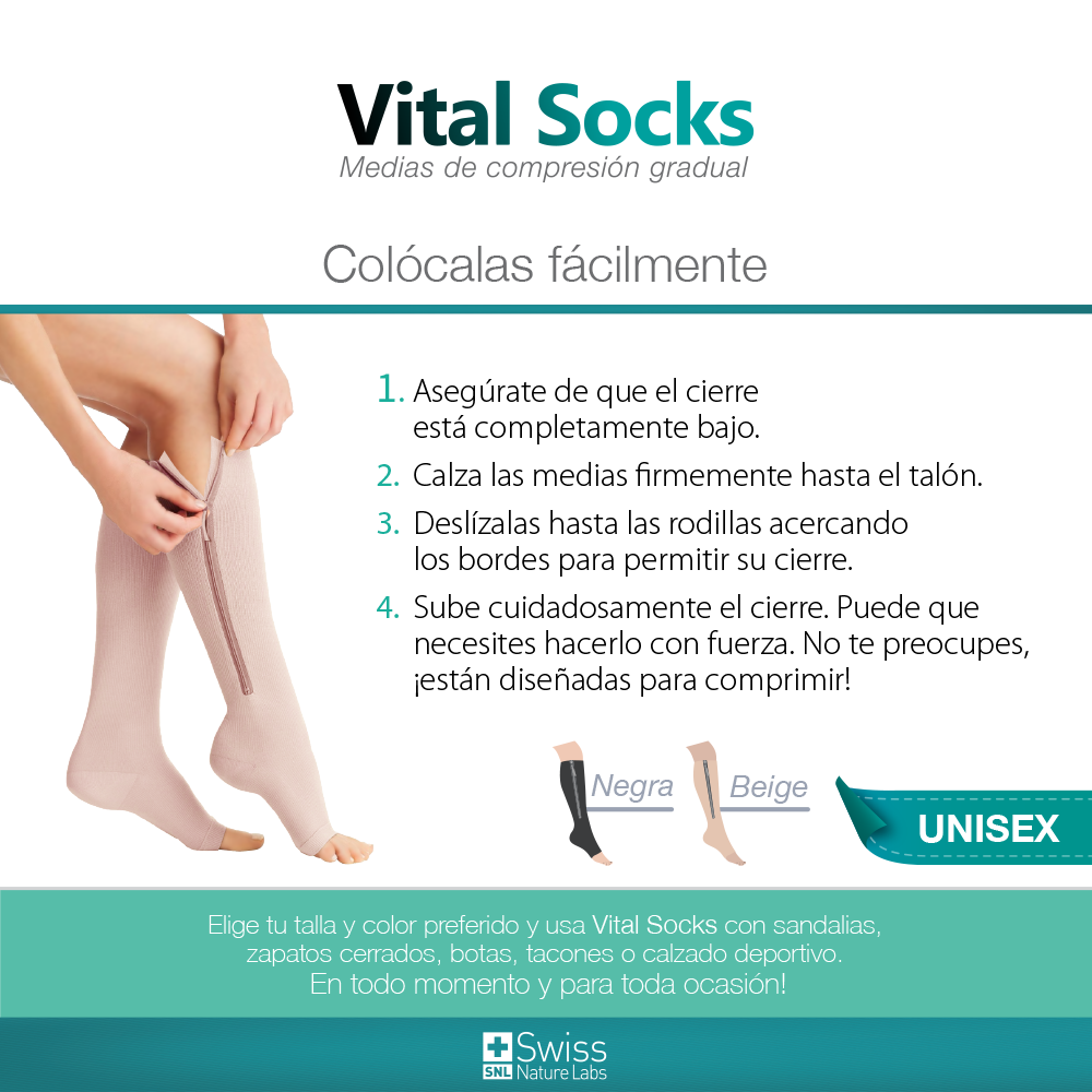 Vital Socks Medias de Compresión 2XL-3XL