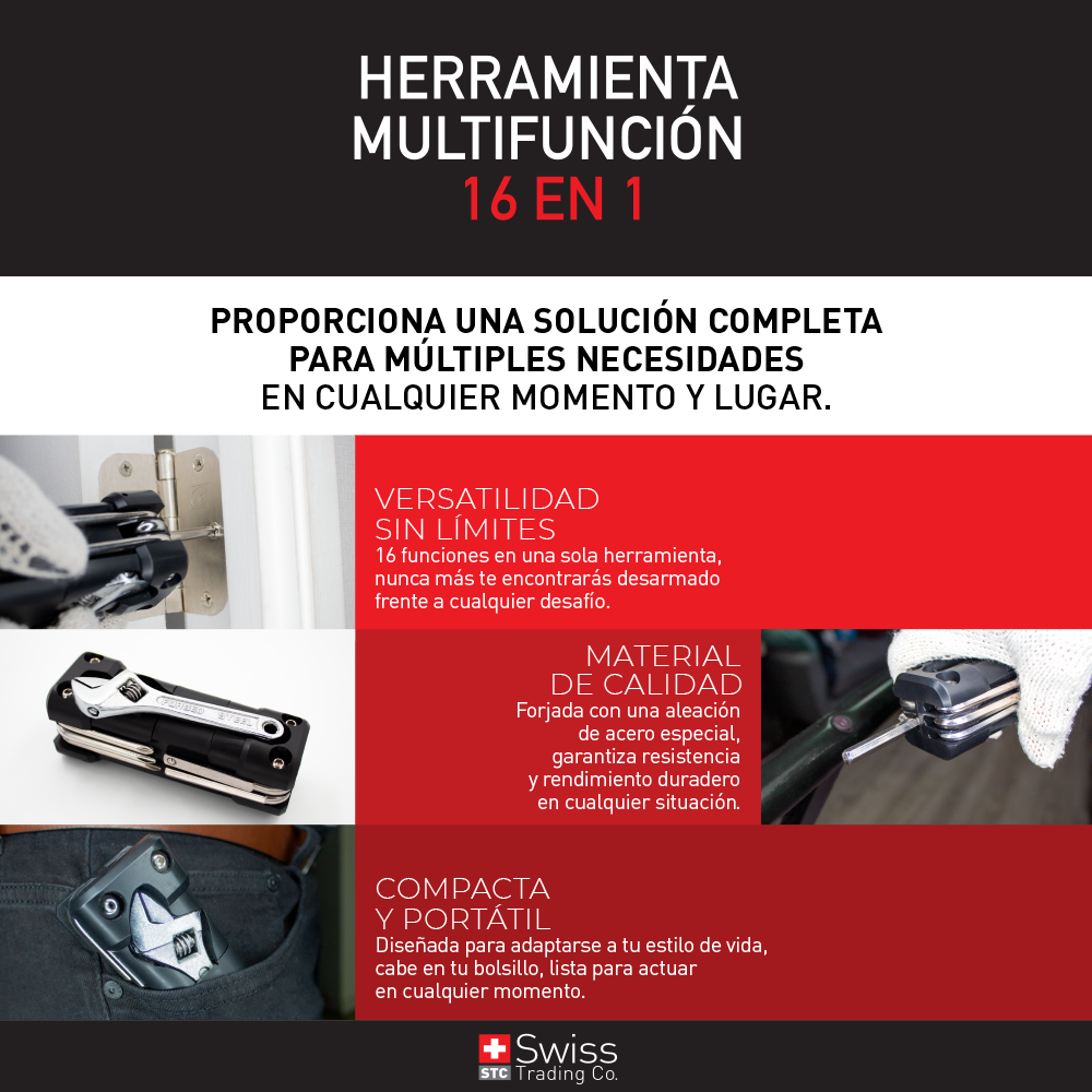 Herramienta Multifuncional 16 en 1