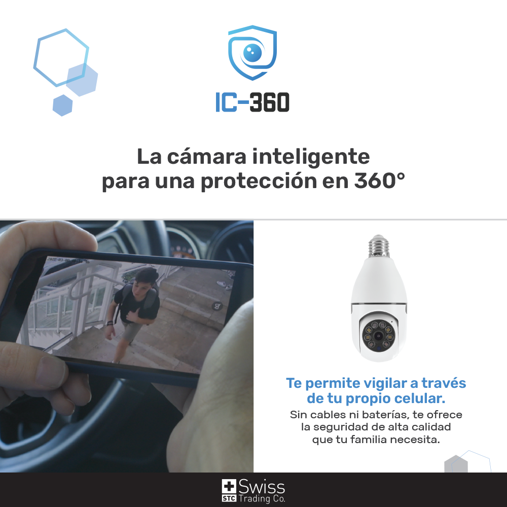 IC-360 Cámara Seguridad Inteligente 360°