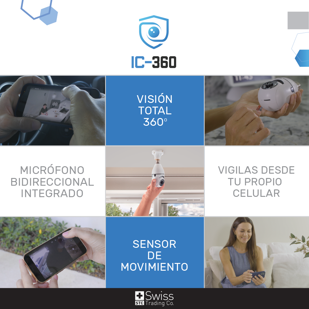 IC-360 Cámara Seguridad Inteligente 360°