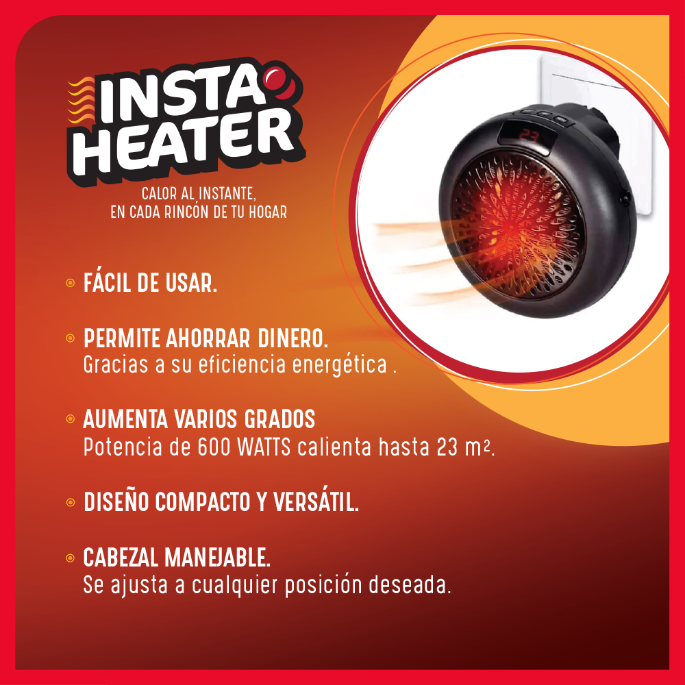 Insta Heater Calentador Portátil 600 W