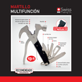 Martillo Multifunción 13 en 1 Compacto