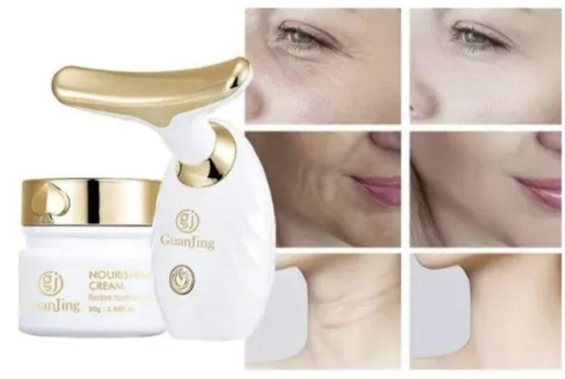 Crema Reafirmante + Masajeador Facial