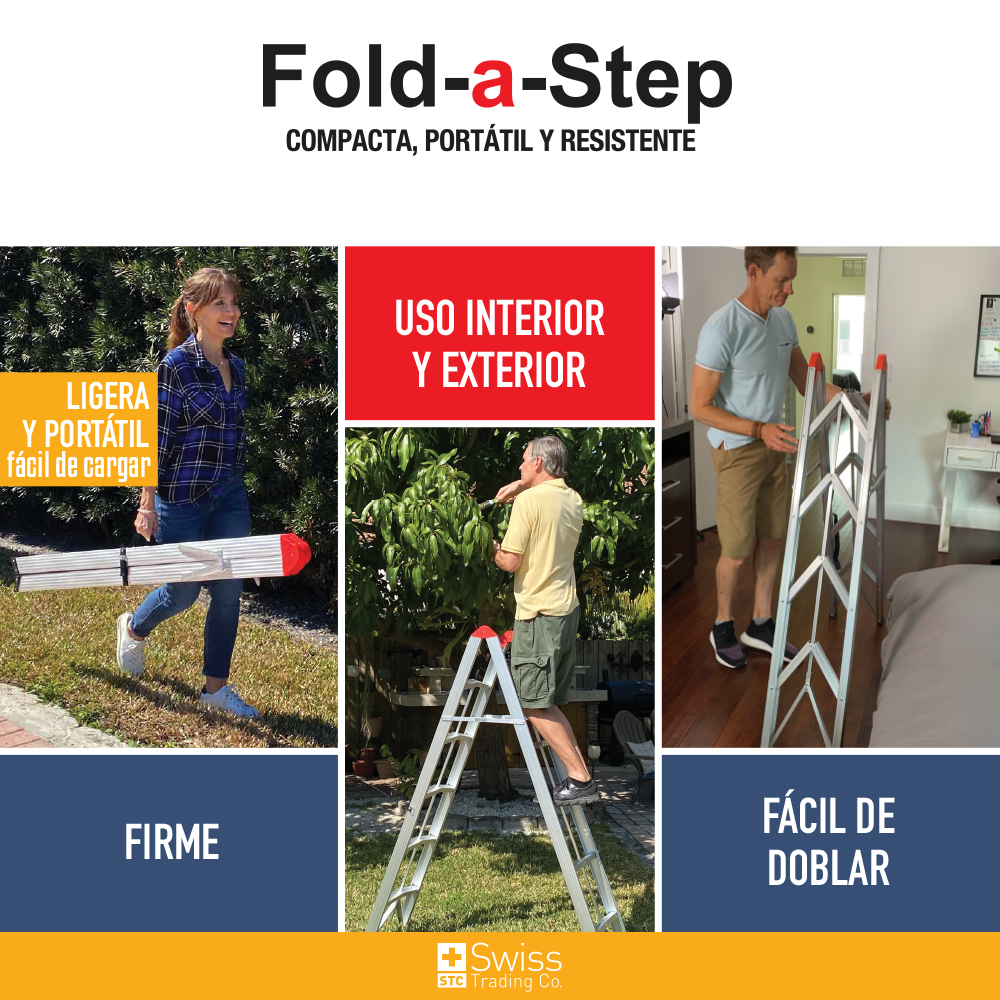Fold a Step Escalera Plegable 4 esc