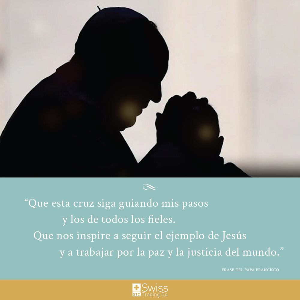 Cruz Buen Pastor Platino