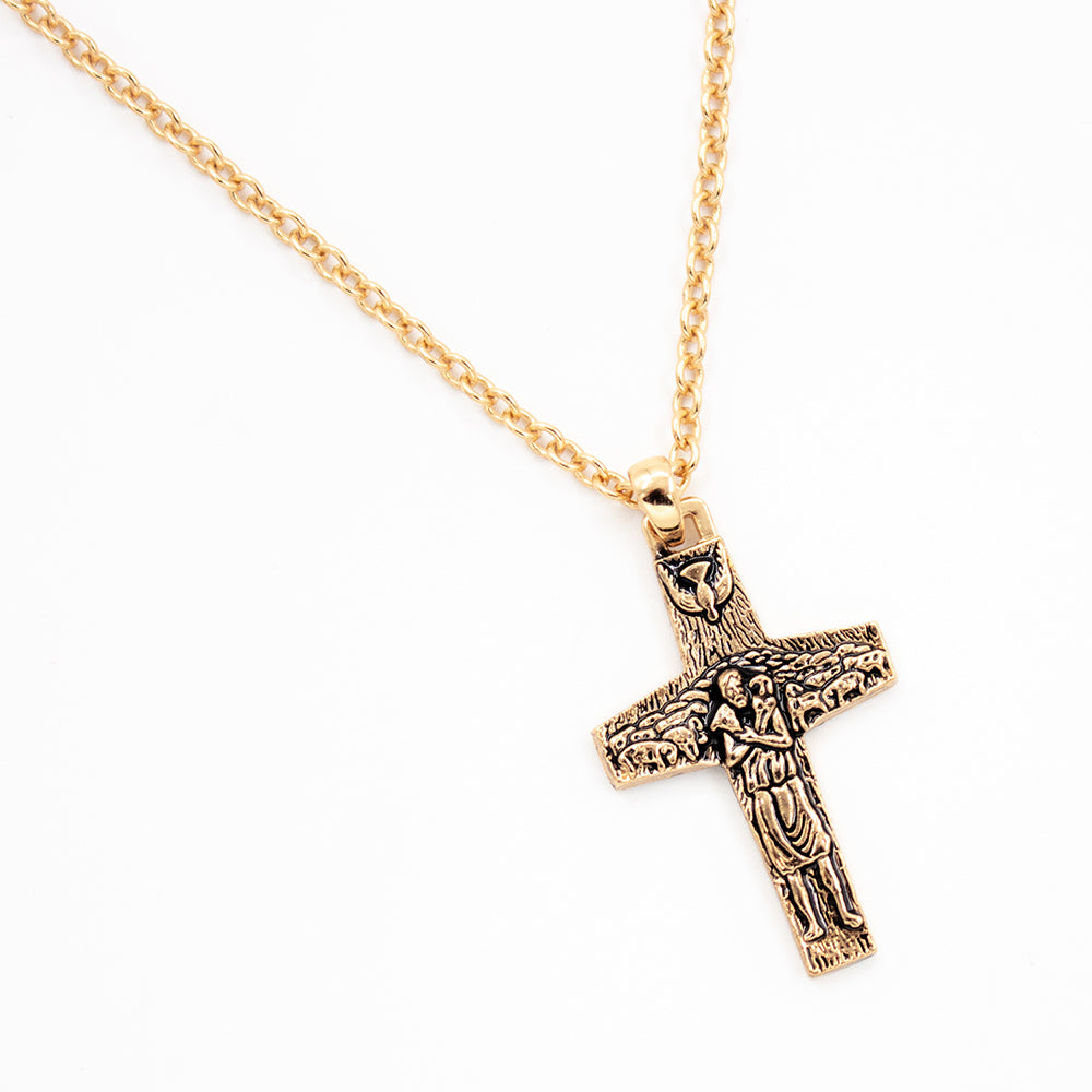 Cruz del Buen Pastor Oro