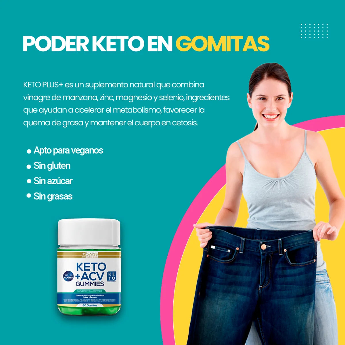 Keto Plus Gomitas Vinagre De Manzana VN