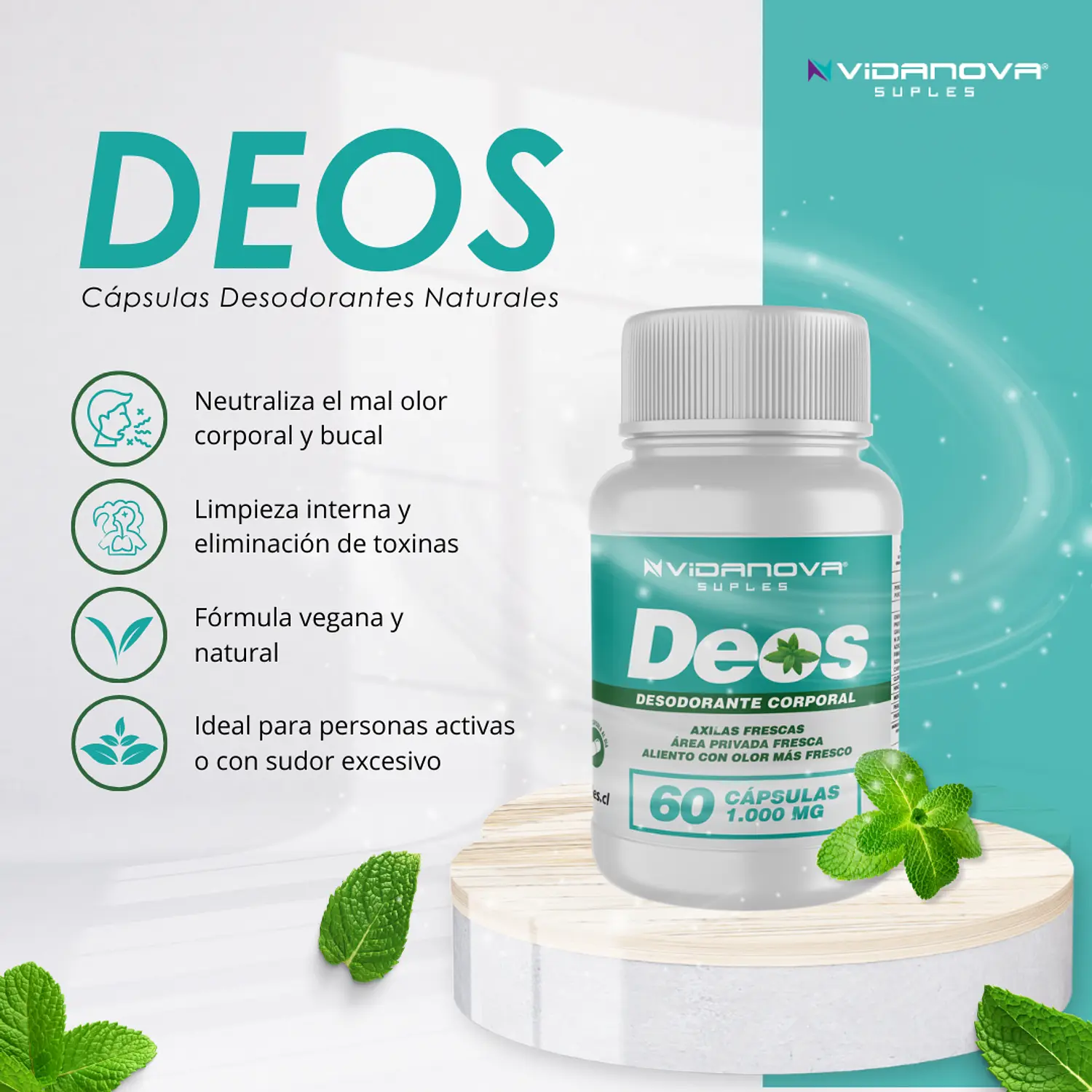 DEOS 1000MG 60CAPS