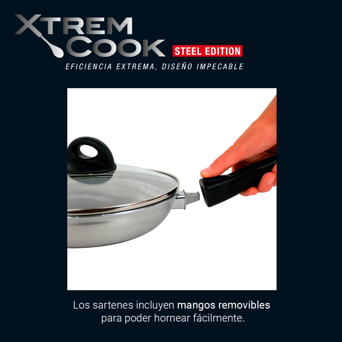 Batería de Cocina Xtrem Cook Steel 4 Pz