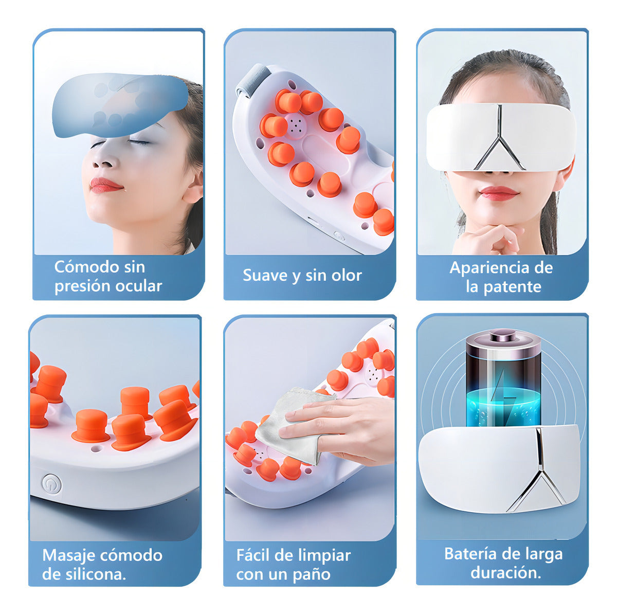 Masajeador De Ojos Inteligente Vibracion