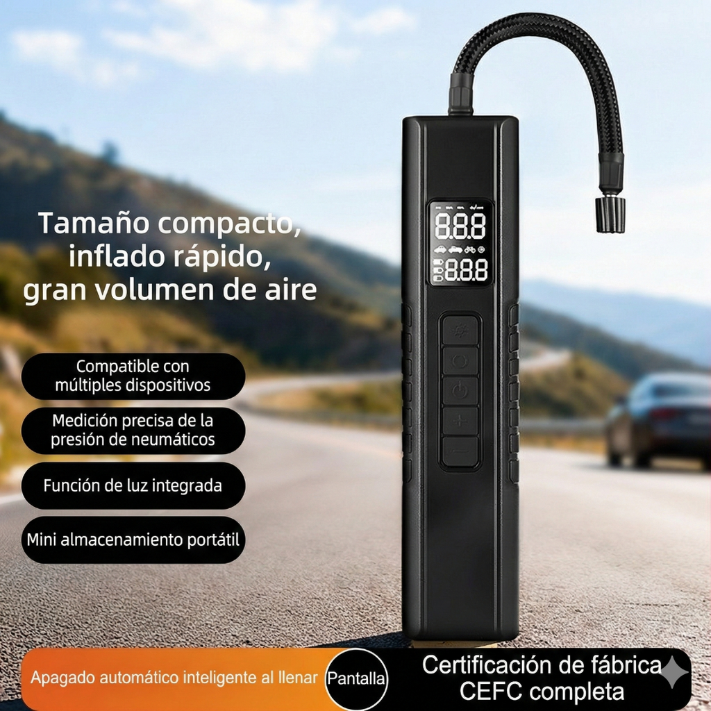 Compresor Aire Digital 12V Pantalla LED