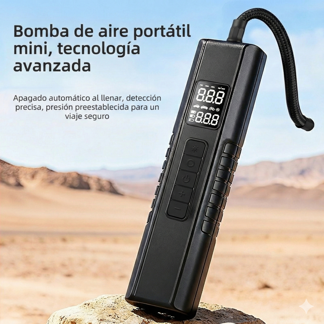 Compresor Aire Digital 12V Pantalla LED