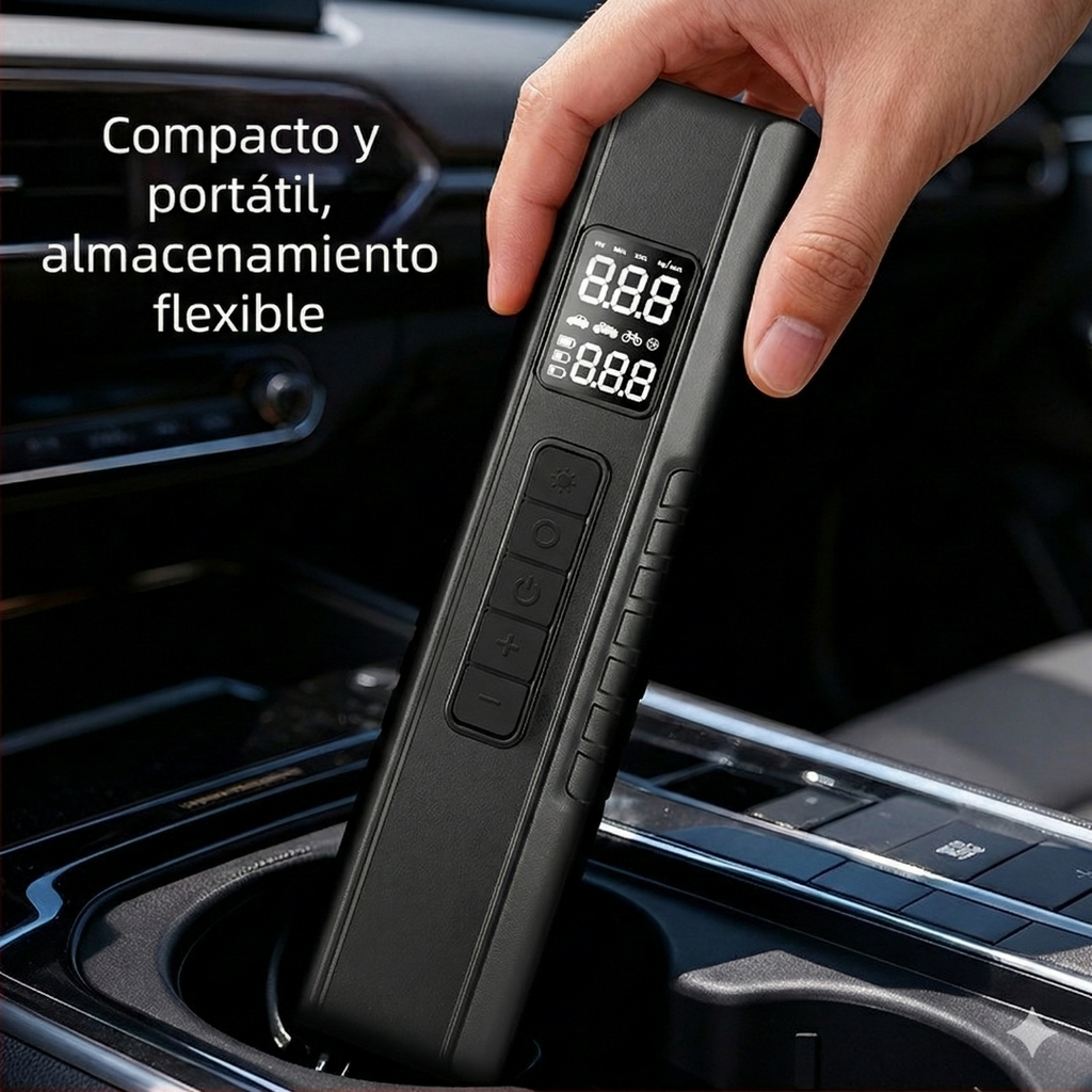 Compresor Aire Digital 12V Pantalla LED