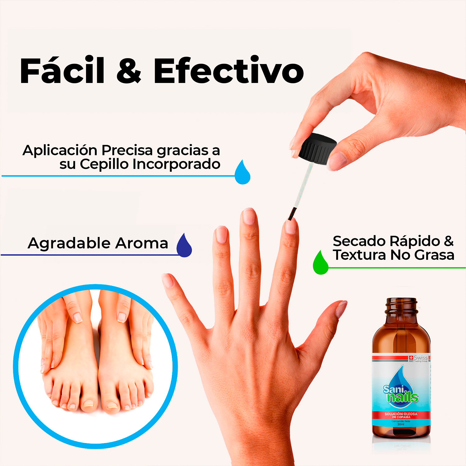 SaniNails Ayuda a Combatir Hongos Uñas