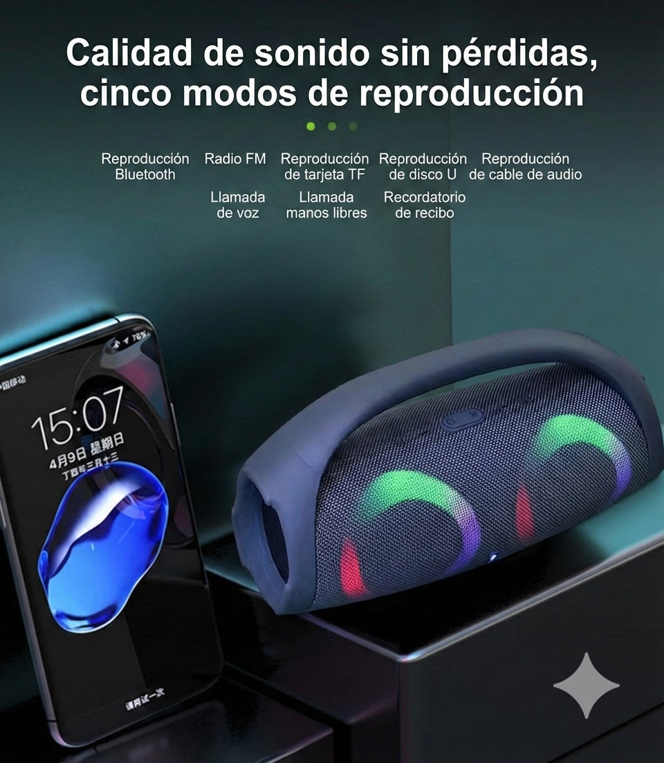 Altavoz Wireless Rgb Boombox 2 Portátil
