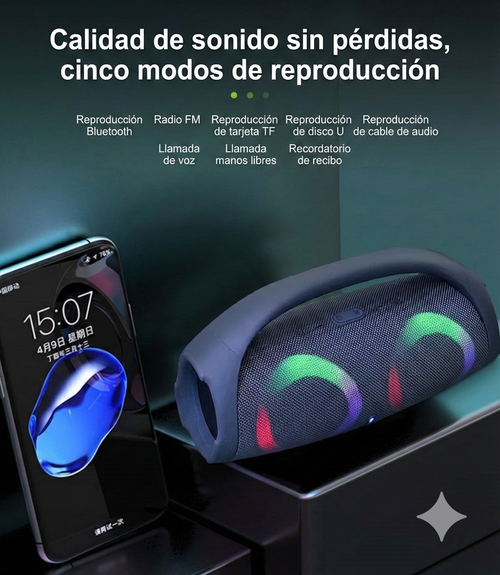 Altavoz Wireless Rgb Boombox 2 Portátil