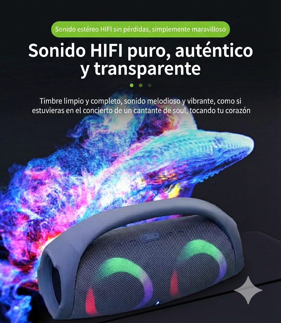 Altavoz Wireless Rgb Boombox 2 Portátil