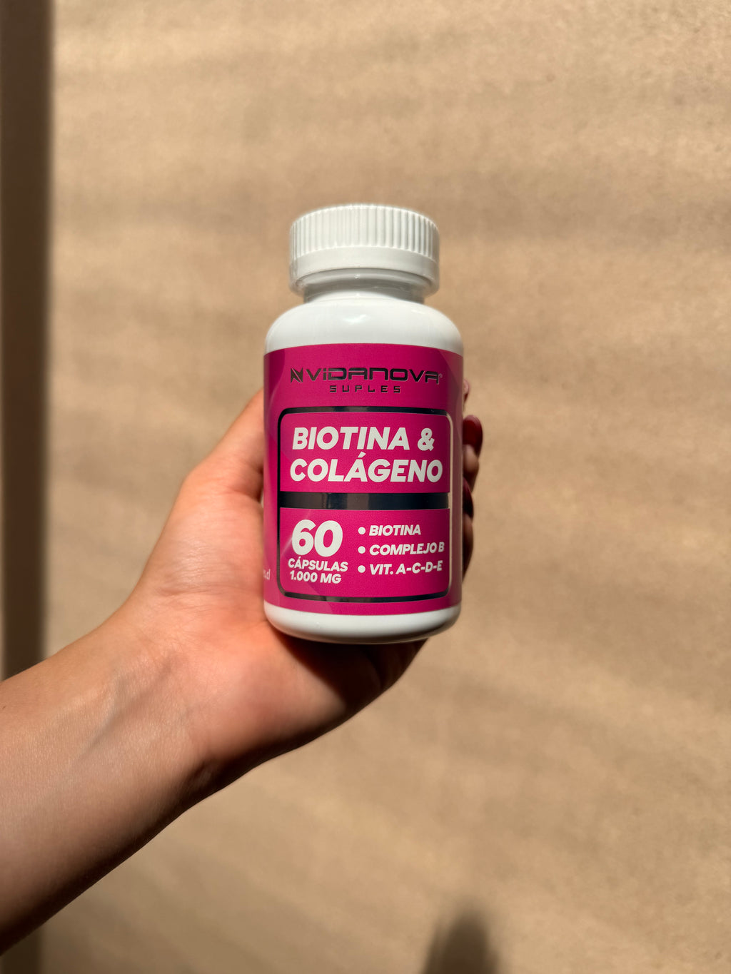 BIOTINA + COLÁGENO 1000MG 60CAPS