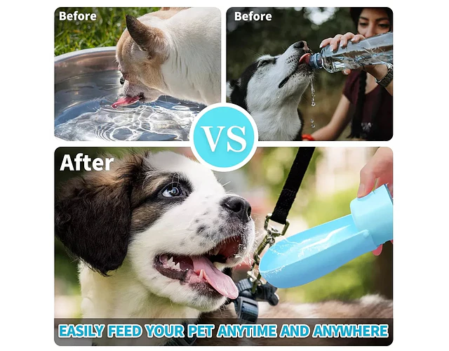 BOTELLA DE AGUA PORTABLE PARA MASCOTA