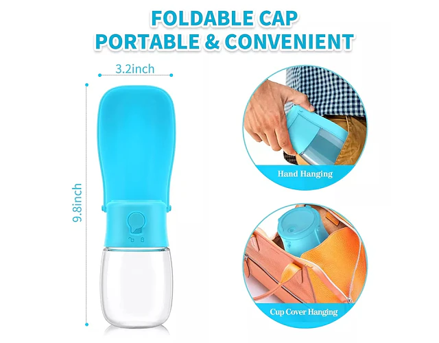 BOTELLA DE AGUA PORTABLE PARA MASCOTA