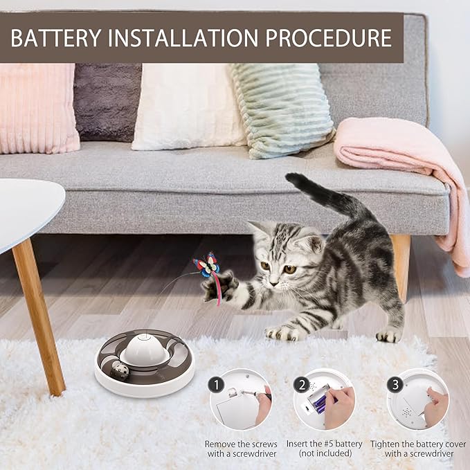 JUEGO INTERACTIVO MARIPOSA PARA GATOS