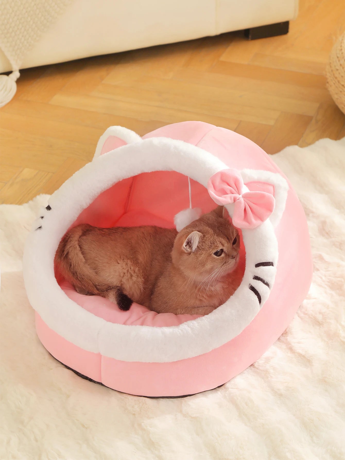 🐱💤 CloudNest Cozy™ – Cama Cueva Súper Suave para Mascotas