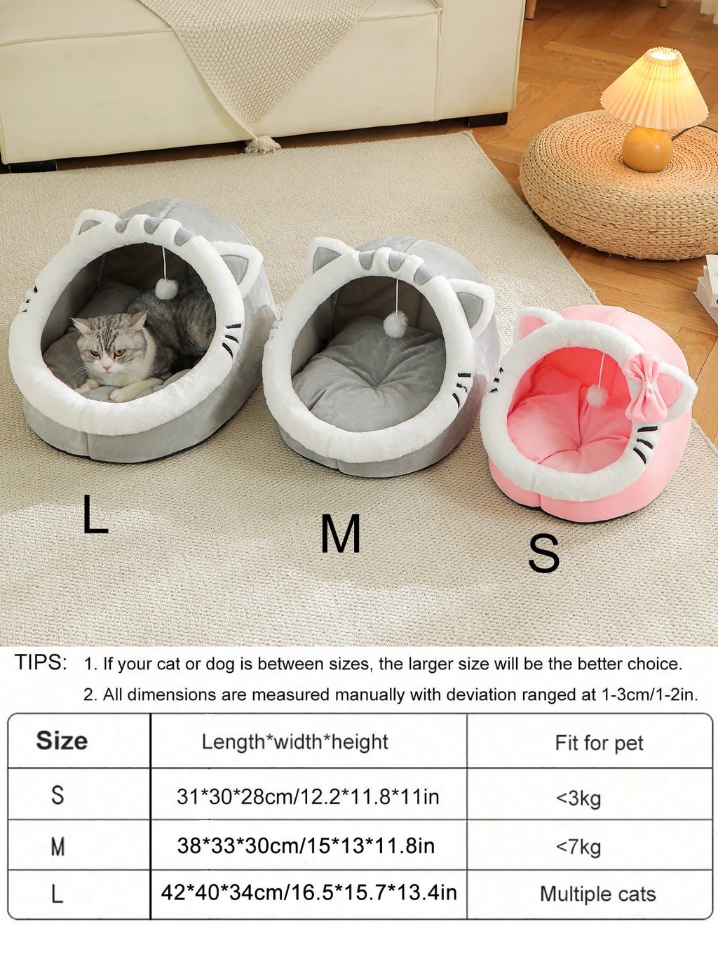 🐱💤 CloudNest Cozy™ – Cama Cueva Súper Suave para Mascotas