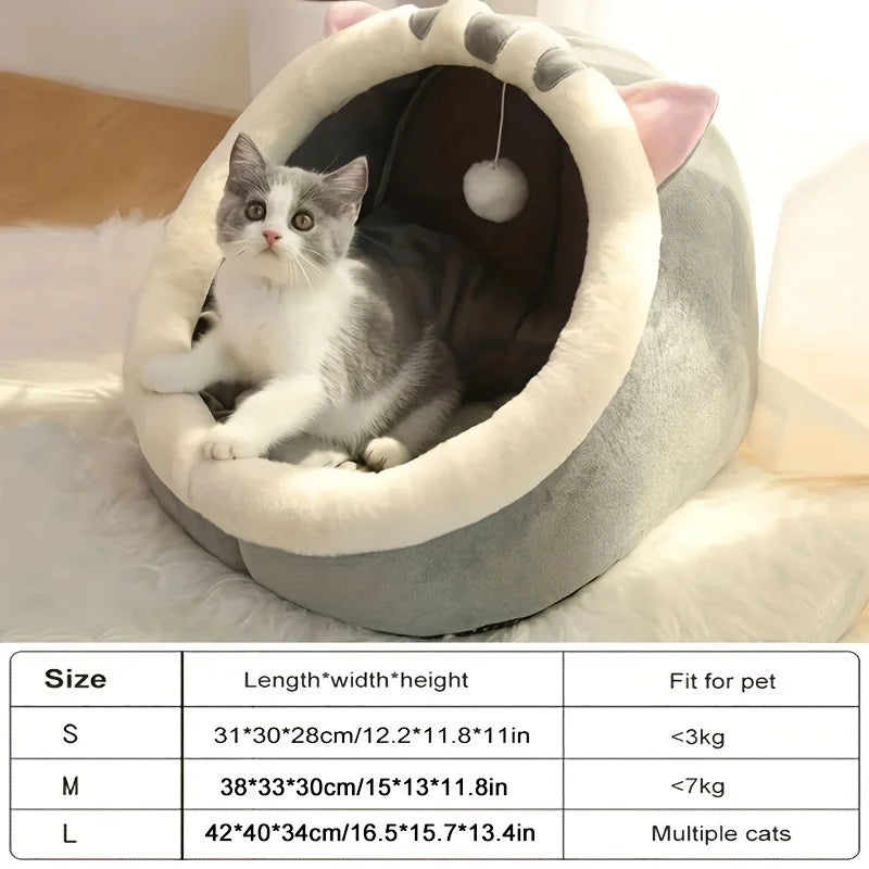 🐱💤 CloudNest Cozy™ – Cama Cueva Súper Suave para Mascotas