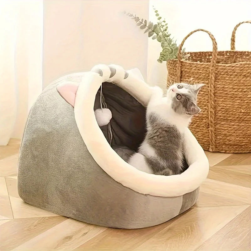 🐱💤 CloudNest Cozy™ – Cama Cueva Súper Suave para Mascotas