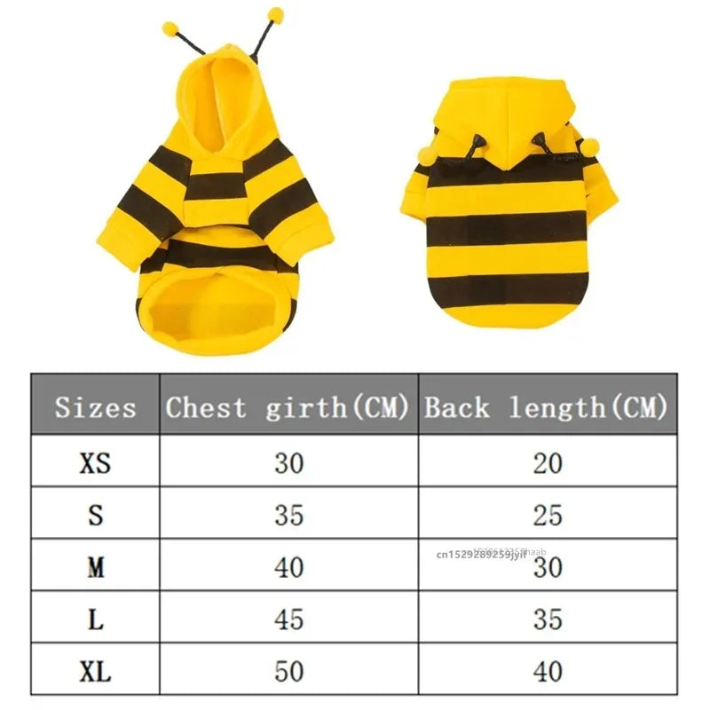 🐝✨ BeePaws Hoodie™ – Polerón Disfraz de Abejita para Mascotas 🐶🐱
