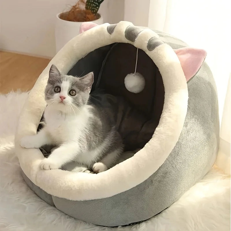 🐱💤 CloudNest Cozy™ – Cama Cueva Súper Suave para Mascotas