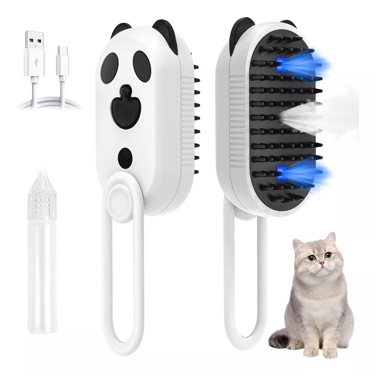 Cepillo a Vapor para Mascota Luz UV